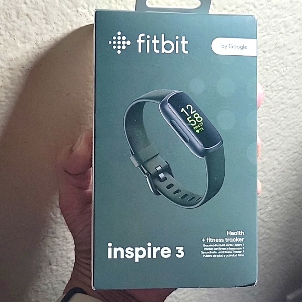 Fitbit NIB Inspire 3 Black Zen Health & Fitness Tracker by Google Never opened.